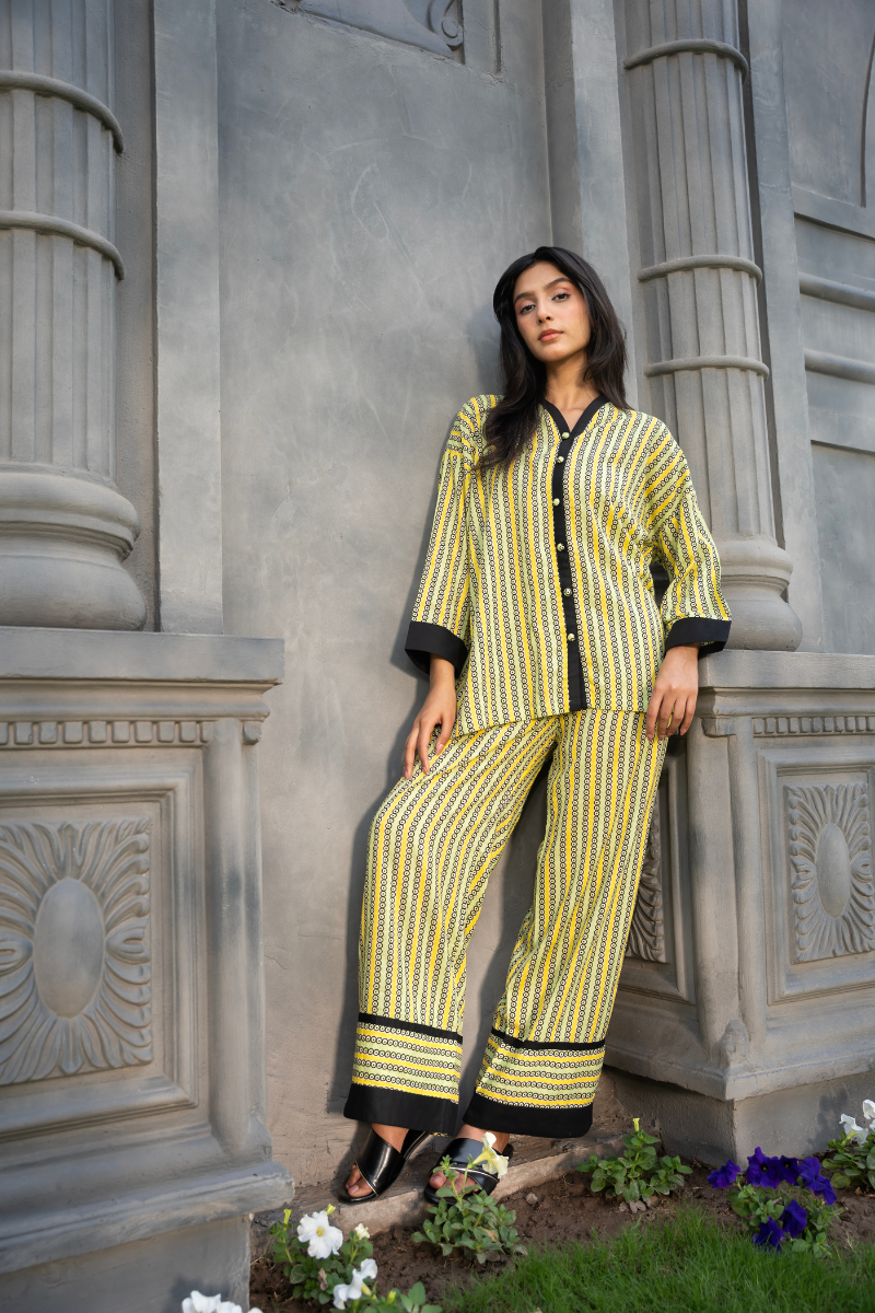 Parallel Aura Co-ord – Lemon Zest