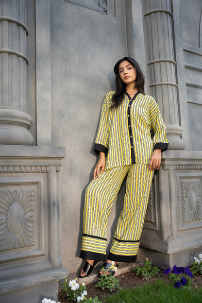 Parallel Aura Co-ord – Lemon Zest