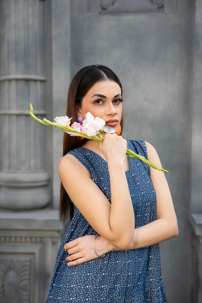 Whisper Dot Tier Dress