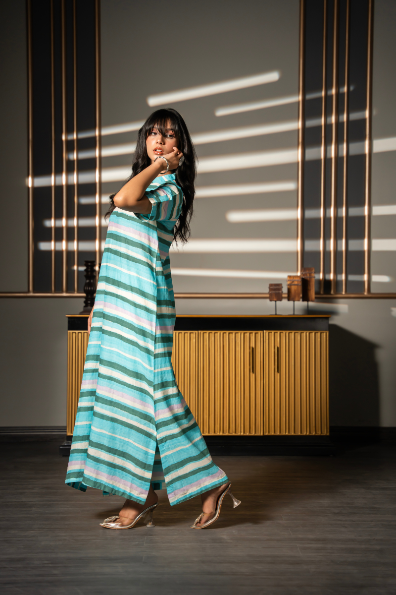 Aqua Breeze Flow Dress