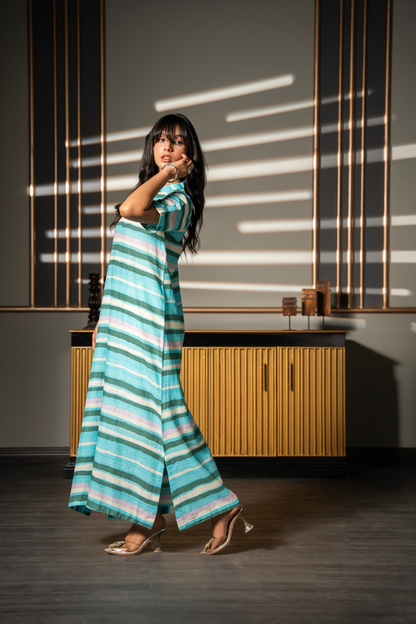 Aqua Breeze Flow Dress