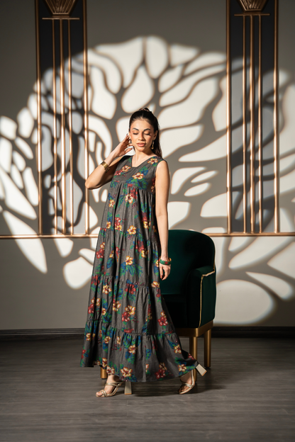 Autumn Bloom Tier Dress