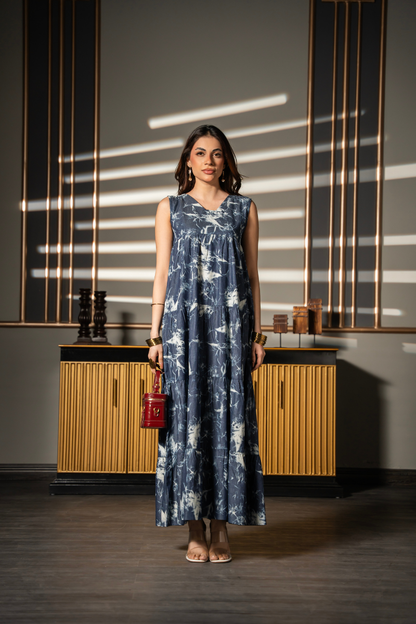 Blue Mirage Tier Dress