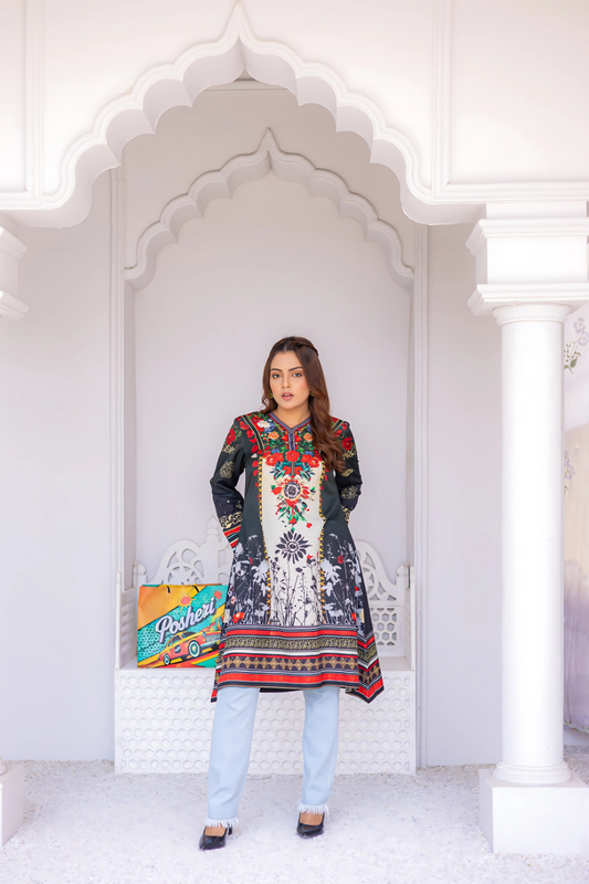 Olive Bloom Kurta