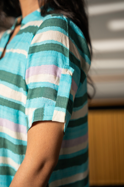 Aqua Breeze Flow Dress