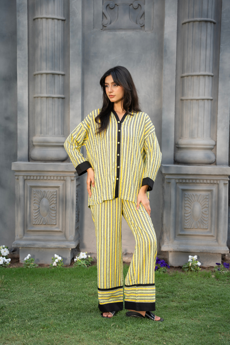 Parallel Aura Co-ord – Lemon Zest