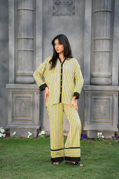 Parallel Aura Co-ord – Lemon Zest