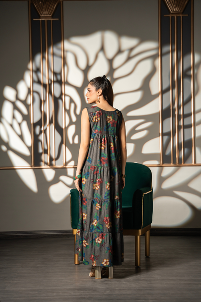 Autumn Bloom Tier Dress