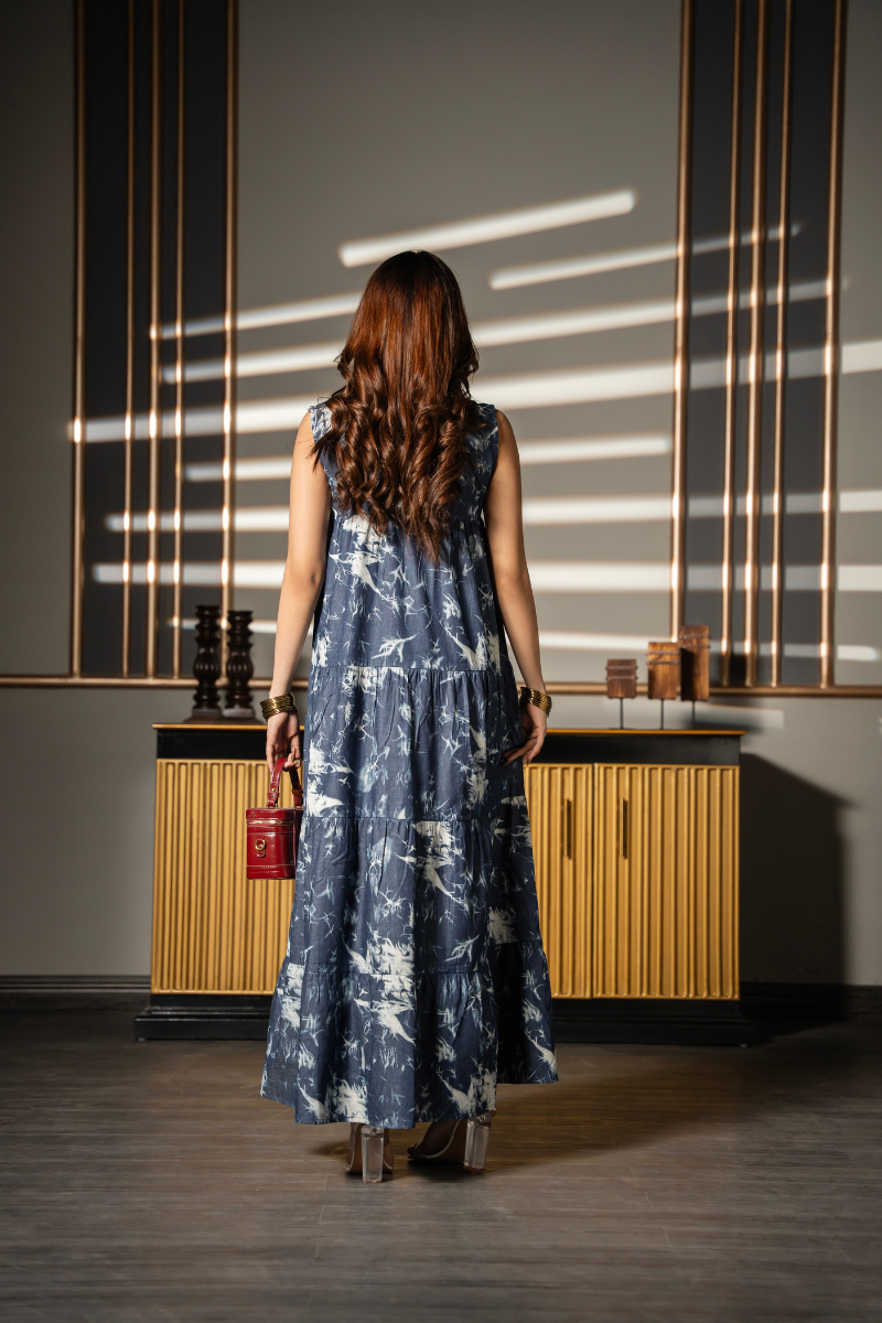 Blue Mirage Tier Dress