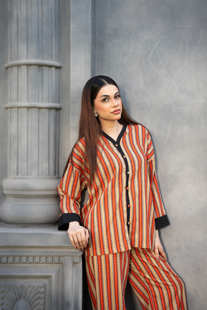 Parallel Aura Co-ord – Rust Ember