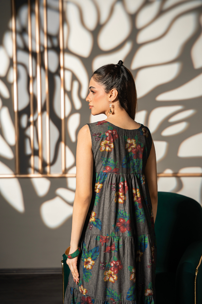 Autumn Bloom Tier Dress