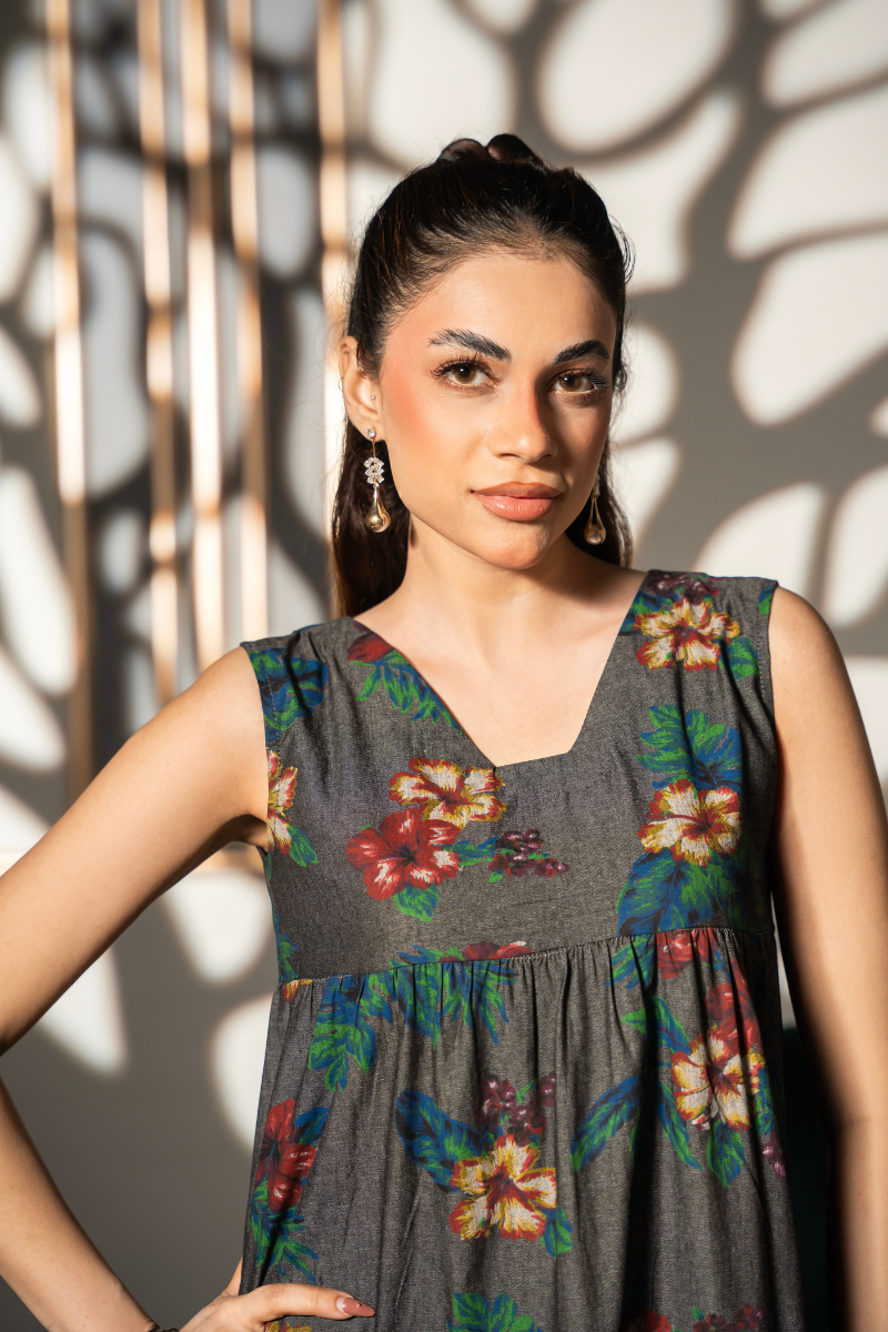 Autumn Bloom Tier Dress