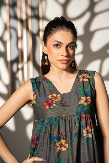 Autumn Bloom Tier Dress