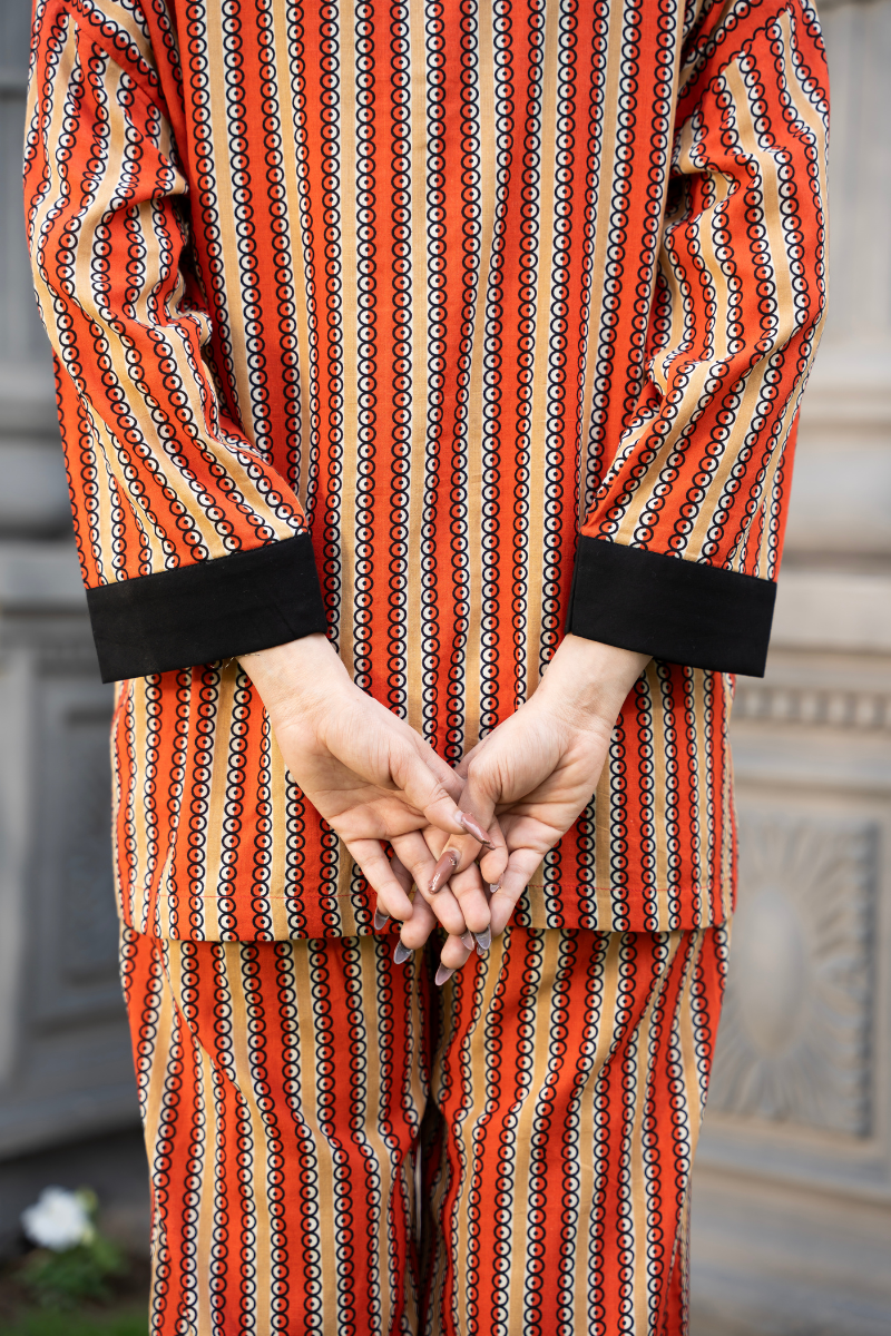 Parallel Aura Co-ord – Rust Ember