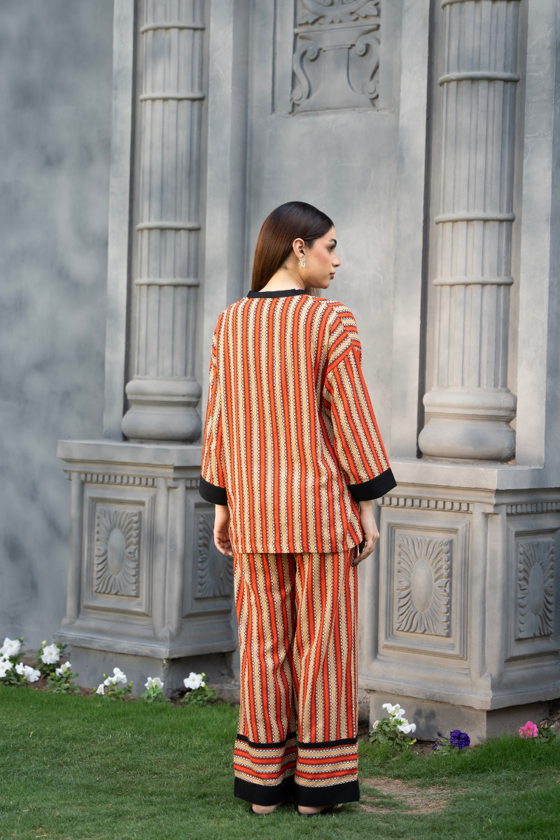 Parallel Aura Co-ord – Rust Ember