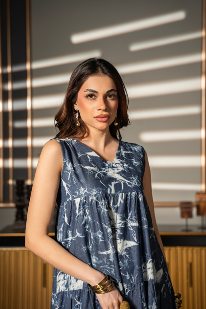 Blue Mirage Tier Dress