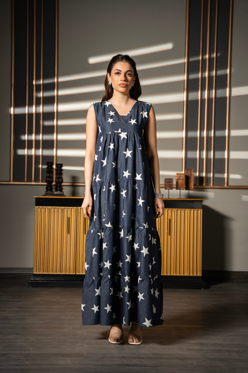 Starry Sway Tier Dress