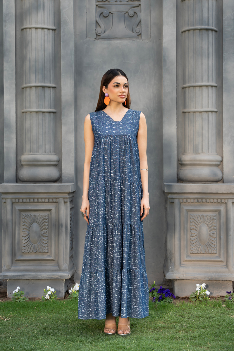 Whisper Dot Tier Dress