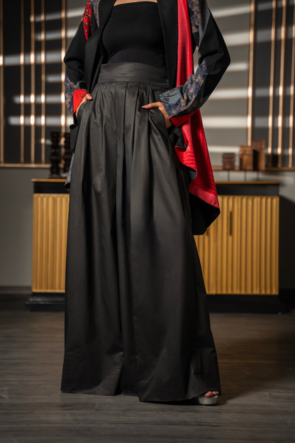 Scarlet Noir Blazer Kurta