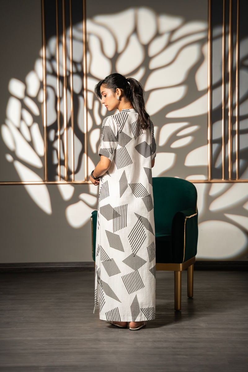 White Canvas Dress