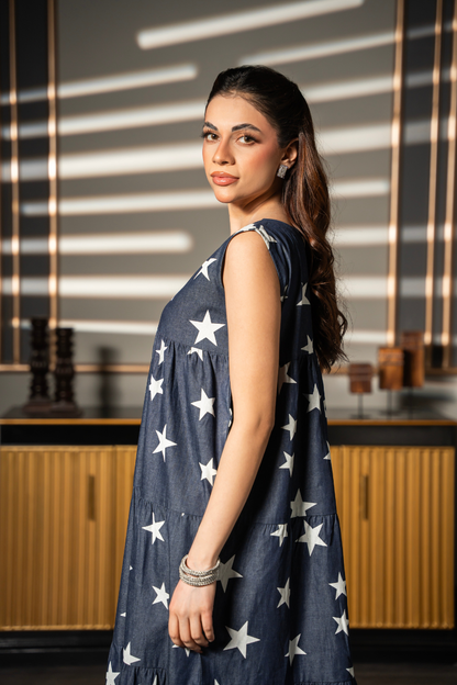 Starry Sway Tier Dress