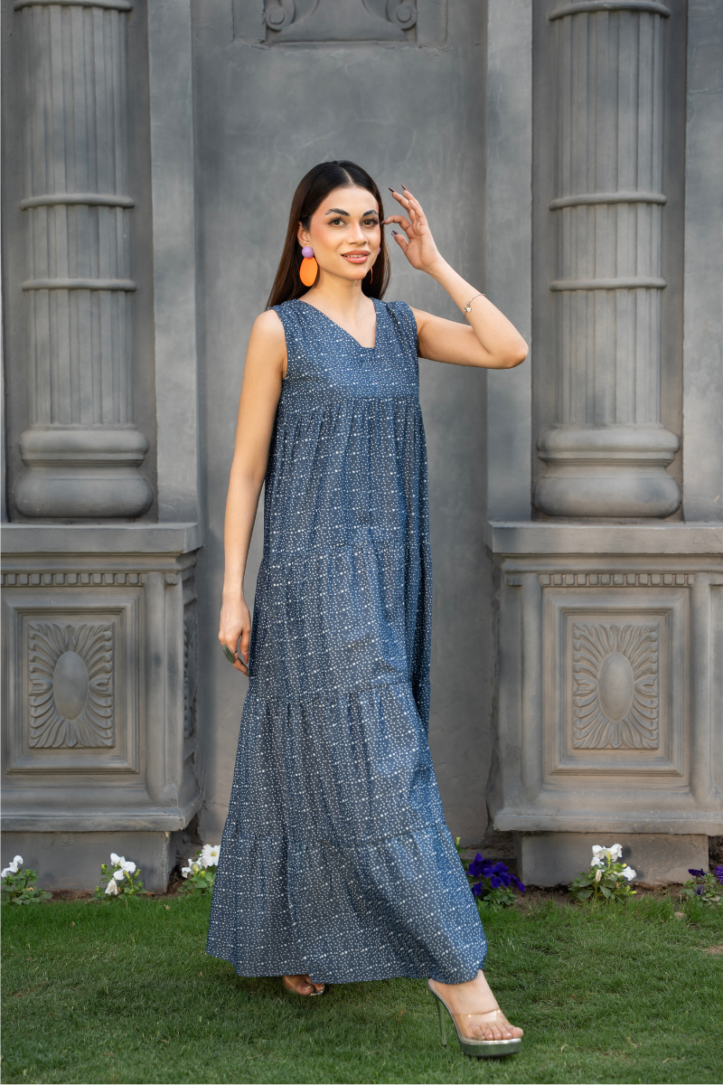 Whisper Dot Tier Dress