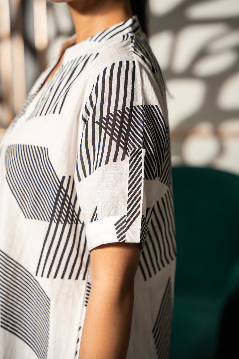 White Canvas Dress