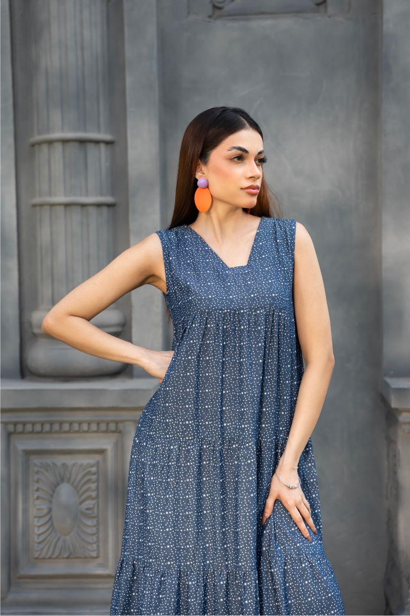 Whisper Dot Tier Dress