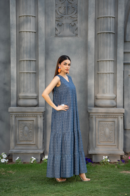 Whisper Dot Tier Dress