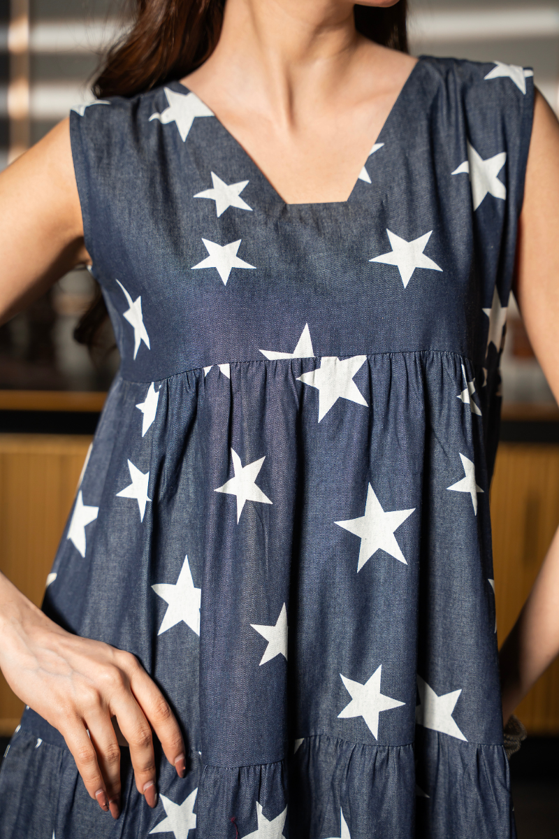 Starry Sway Tier Dress