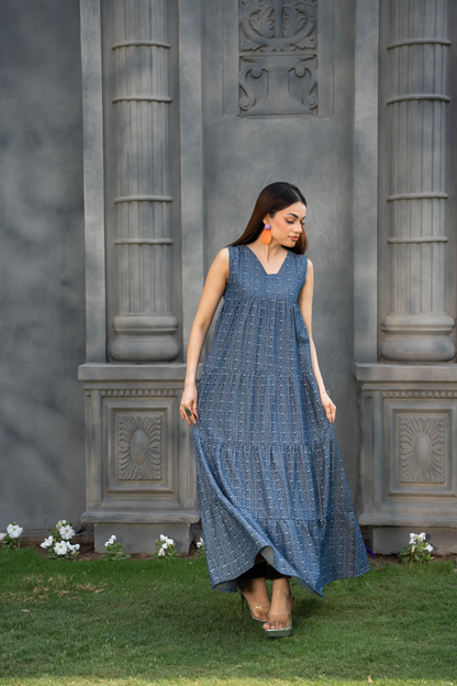 Whisper Dot Tier Dress