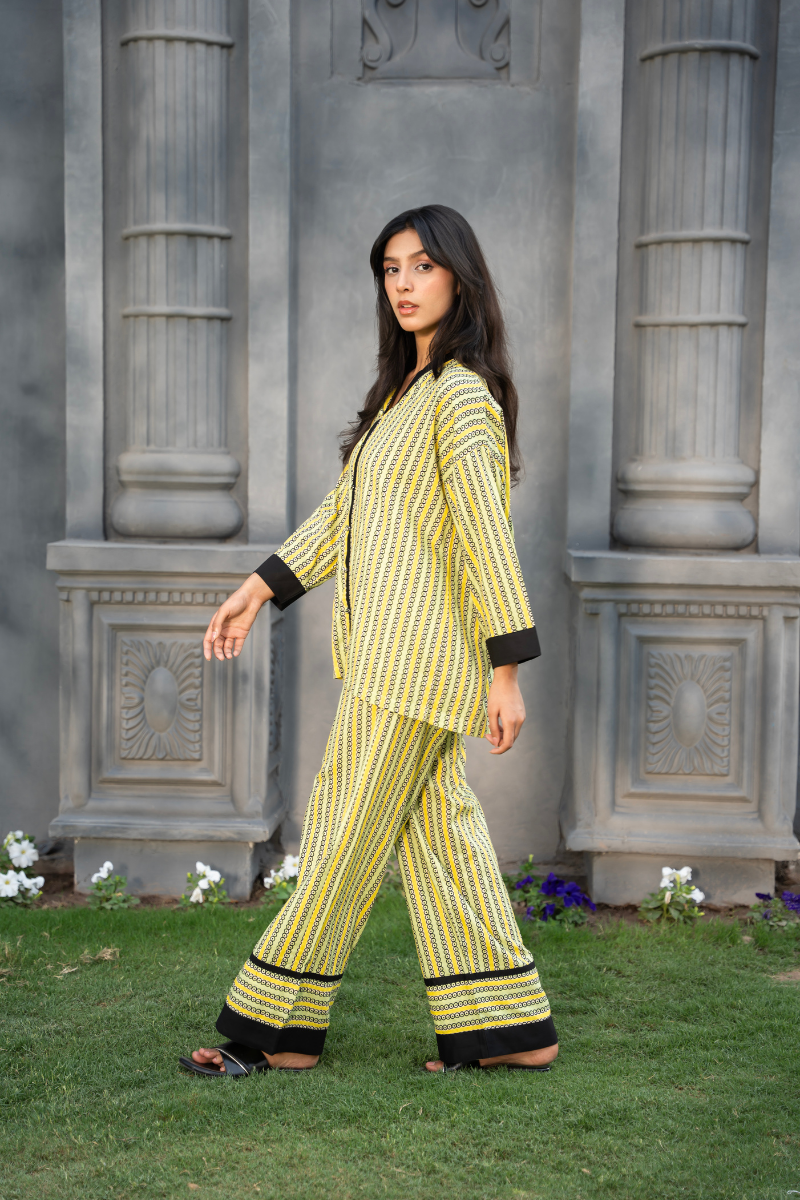 Parallel Aura Co-ord – Lemon Zest