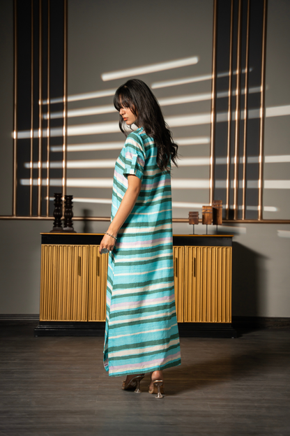 Aqua Breeze Flow Dress