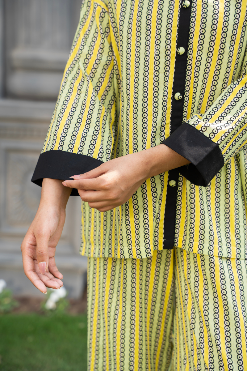 Parallel Aura Co-ord – Lemon Zest